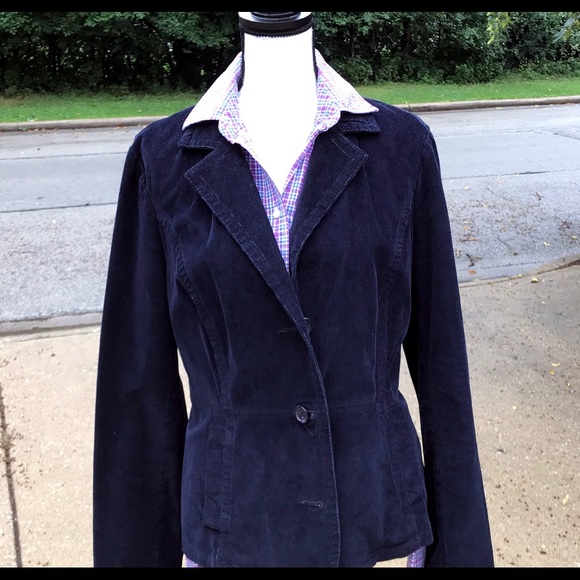 St. John's Bay Jackets & Blazers - Vintage corduroy jacket blue | St John's Bay